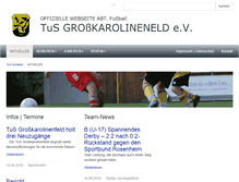 Tablet Screenshot of grosskarofussball.de